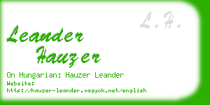 leander hauzer business card